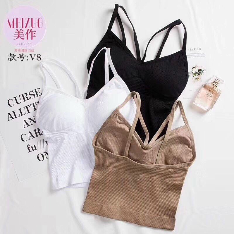 Áo Bra 2 Dây Dáng Dài Chéo Ngực Hở Lưng Sexy V8