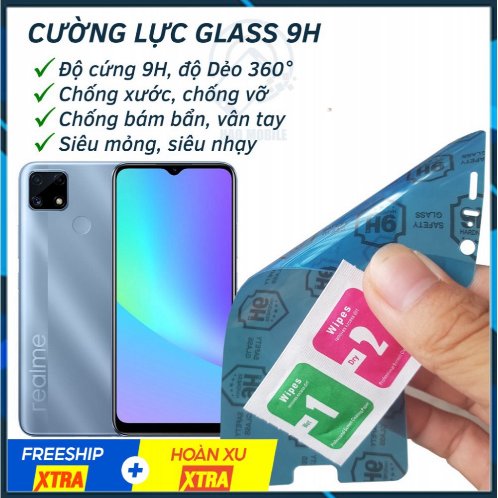 Dán cường lực dẻo nano Realme C25, Realme C25s