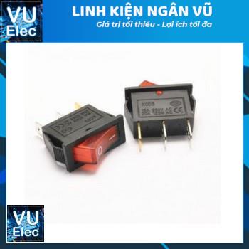 Công Tắc Bập Bênh 15A 250V KCD3-101N Đỏ Đen