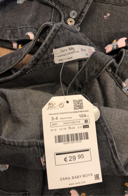 Đầm yếm jean xuất dư xịn bé gái in hình voi jumbo yếm hai dây điều chỉnh được jean mềm