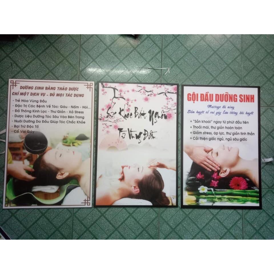 TRANH SPA DƯỠNG SINH 3 TRANH GHÉP ( 40*60 TỔNG 3 TRANH BẰNG NHAU)