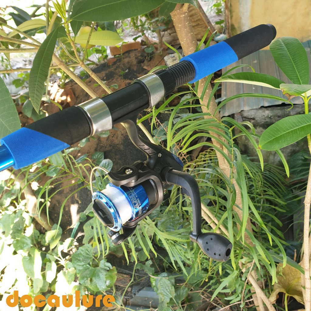 Bộ cần câu máy tặng kèm thêm 1 cần câu tay 2,7m và đầy đủ phụ kiện đi câu y hình