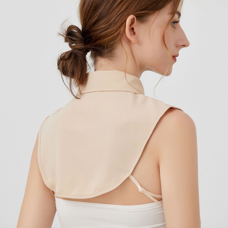 Cổ áo sơ mi rời màu trơn đơn giản cho nữ
 | BigBuy360 - bigbuy360.vn