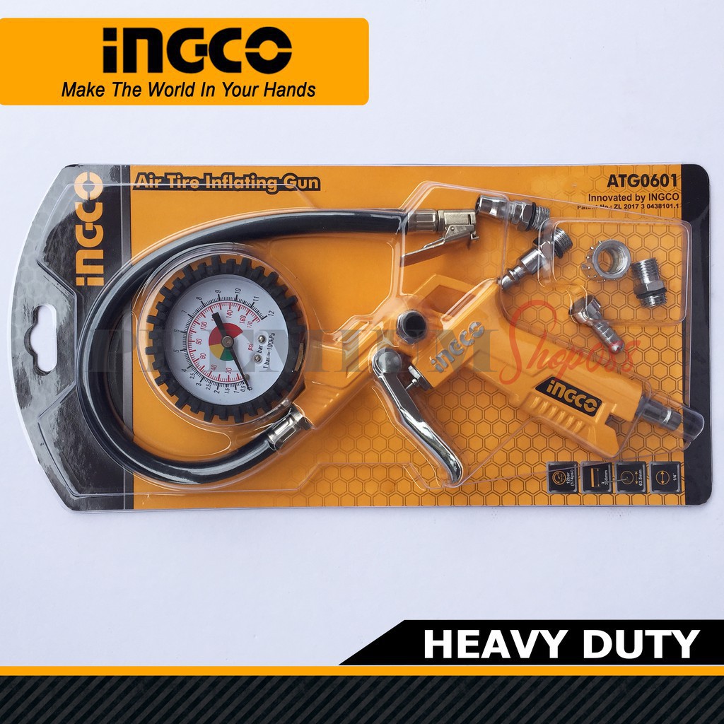 INGCO Súng bơm lốp xe ô tô dùng khí ATG0601