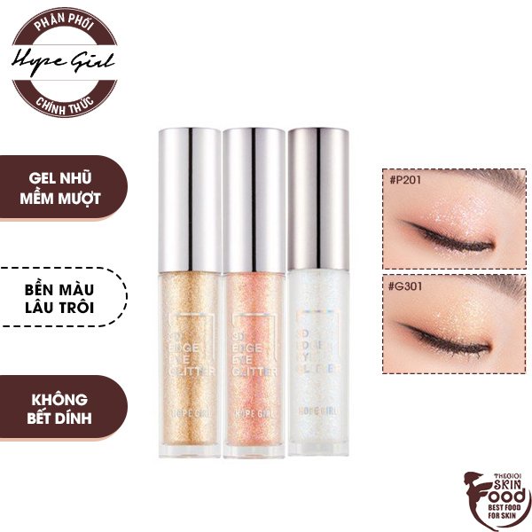 Nhũ Mắt Lấp Lánh Dạng Gel Hope Girl 3D Edge Eye Glitter 3.5ml