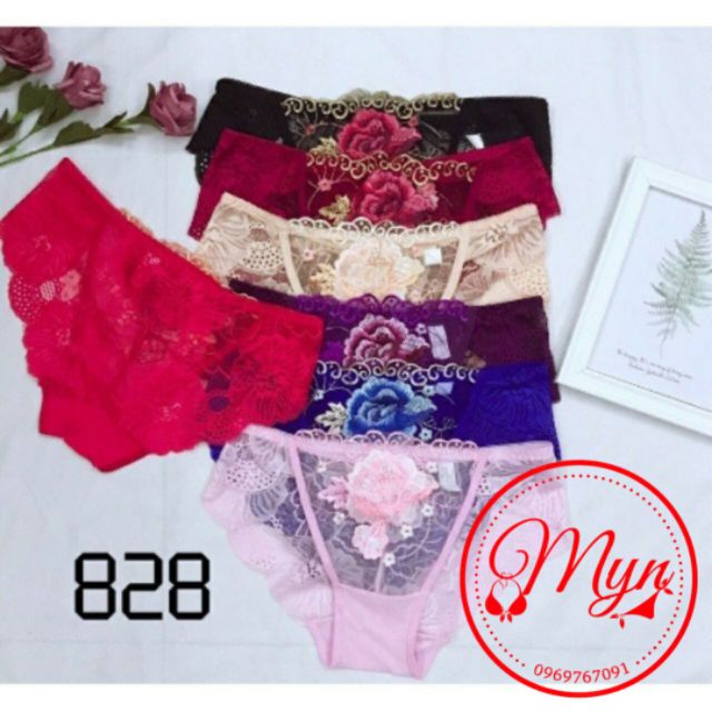 [SEXY QUẦN LÓT REN CAO CẤP THÊU HOA HỒNG QUYẾN RŨ SEXY | BigBuy360 - bigbuy360.vn