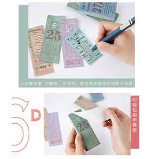 Sticker ticket dạng gập