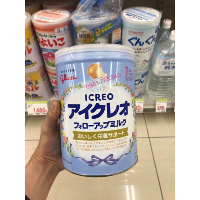 SỮA GLICO SỐ 1 - SỐ 9 -820G -Nội Địa Nhật Kèm Bill, Date 2024