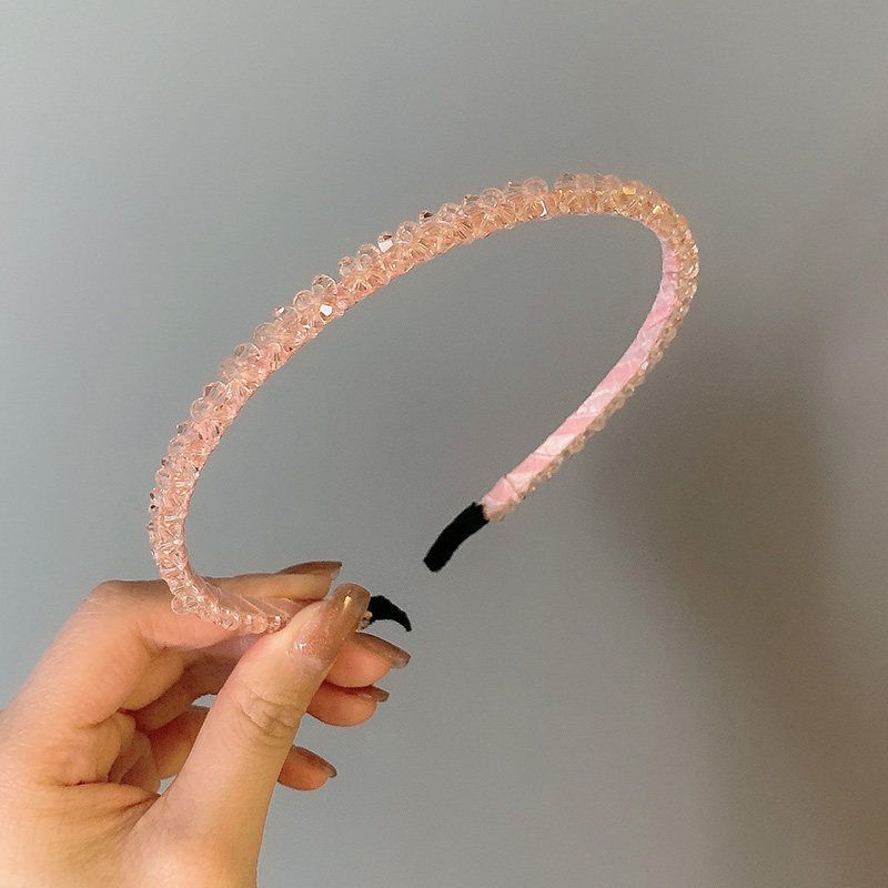 Băng đô cài tóc phối đá lấp lánh cao cấp - Gom.phukienthoitrang