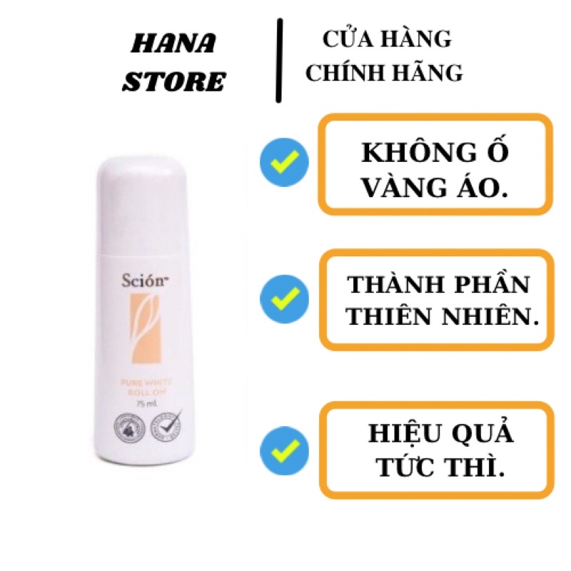 Lăn Khử Mùi Scion Nuskin Chính Hãng Mỹ Phẩm Hana Khử Mùi Hôi Nách 75ml