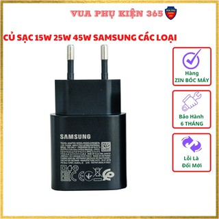 Củ Sạc Nhanh Samsung 15w 25w 45w, Cục Sạc Nhanh Samsung CHÍNH HÃNG Cổng USB/TypeC - Hàng ZIN BÓC MÁY, Bảo Hành 6 Tháng