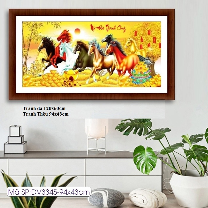 Tranh gắn đá mã đáo thành công KT:120x60cm,tranh gắn đá chưa gắn