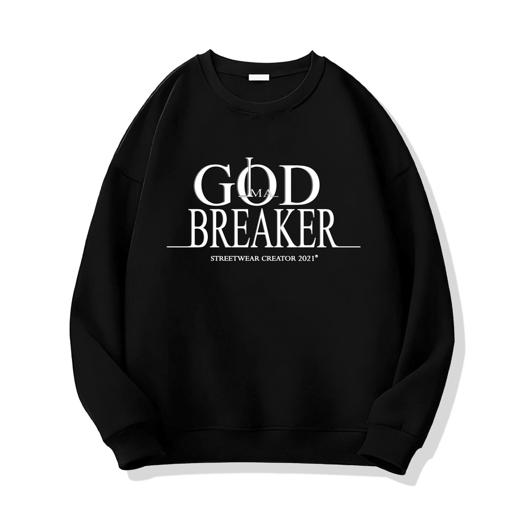 Áo Sweater God Breaker phong cách Ulzzang Hàn Quốc tay dài họa tiết  cá tính CoolZ CZ609