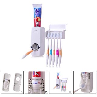 Máy nhả kem đánh răng tự động và kệ đựng bàn chải Touch Me