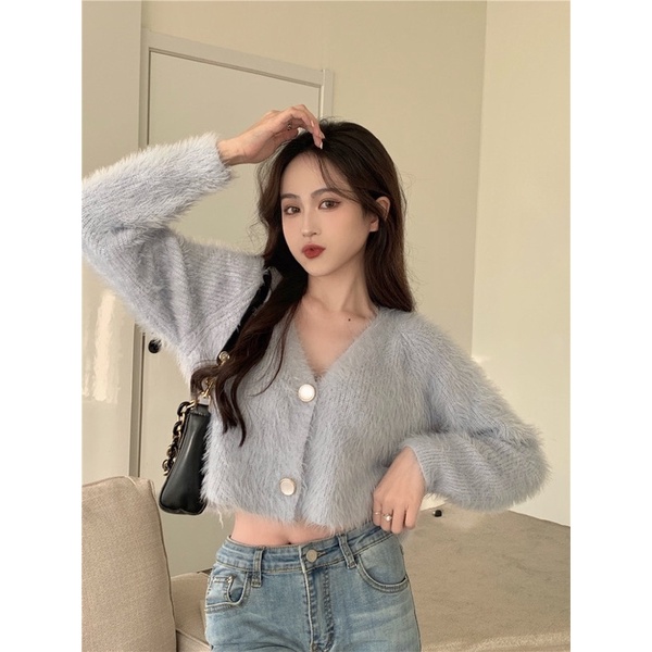 [SẴN]Áo croptop lông tay dài phong cách ulzzang thu đông SAM SAM BOUTIQUE | BigBuy360 - bigbuy360.vn