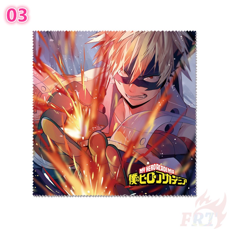 ★ Dụng Cụ Vệ Sinh Mắt Kính Họa Tiết Anime My Hero Academia ★ 1 Khăn Lau Kính, Màn Hình Điện Thoại