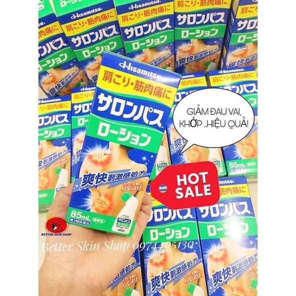 Nội địa nhật chai lăn salonpas hisamitsu 85ml - ảnh sản phẩm 1