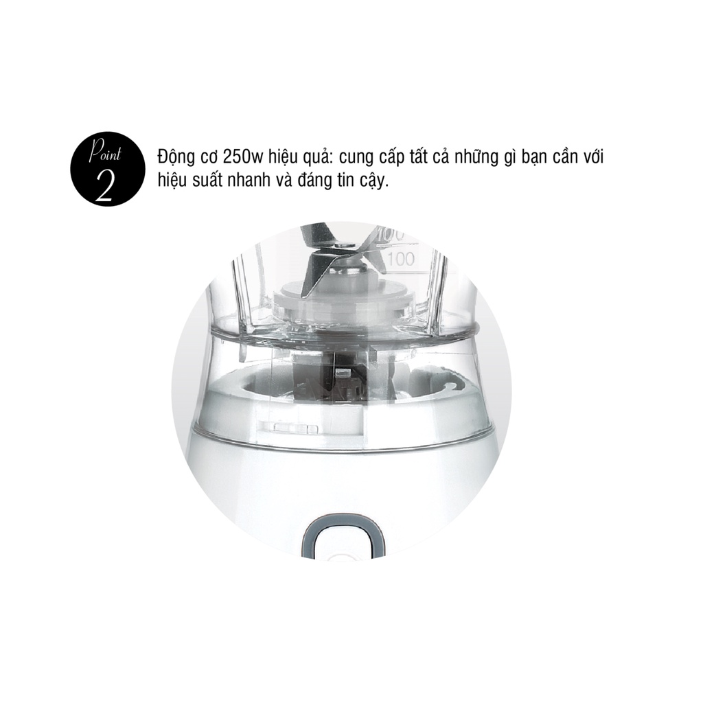 Máy Xay Sinh Tố LocknLock Đa Năng Nhỏ Gọn, Xay Được Đá 600ML EJM436 - T2Cmall