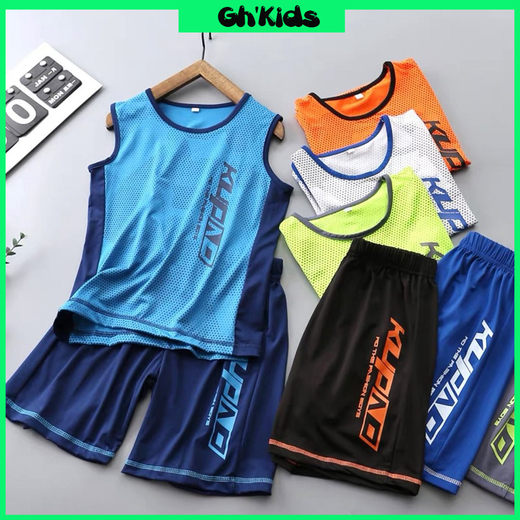 Bộ ba lỗ bé trai , bộ quần áo sát nách cho bé từ 11 - 65kg - Bộ Kupad ba lỗ