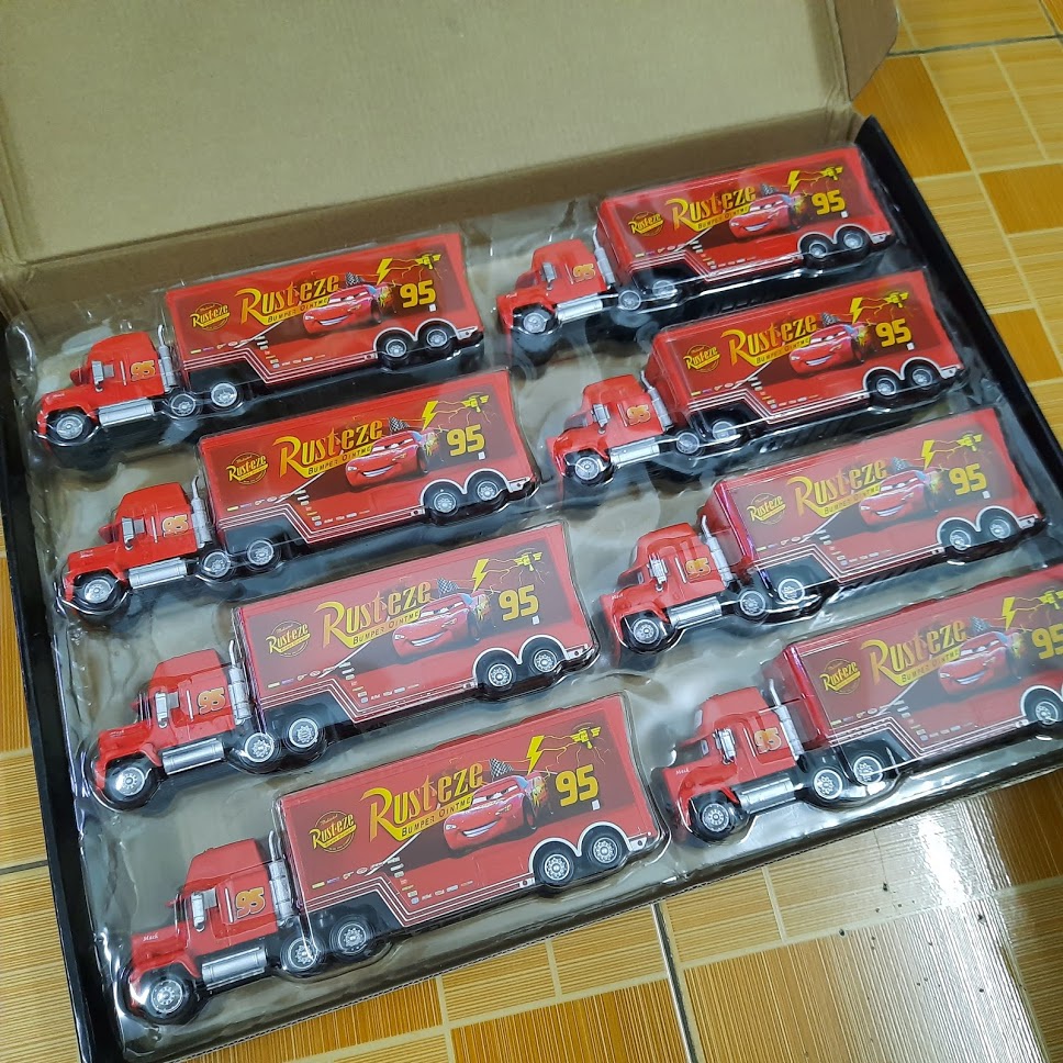 Mô hình xe ô tô tải Lightning MC Queen car 3 bằng hợp kim và nhựa xe đồ chơi trẻ em