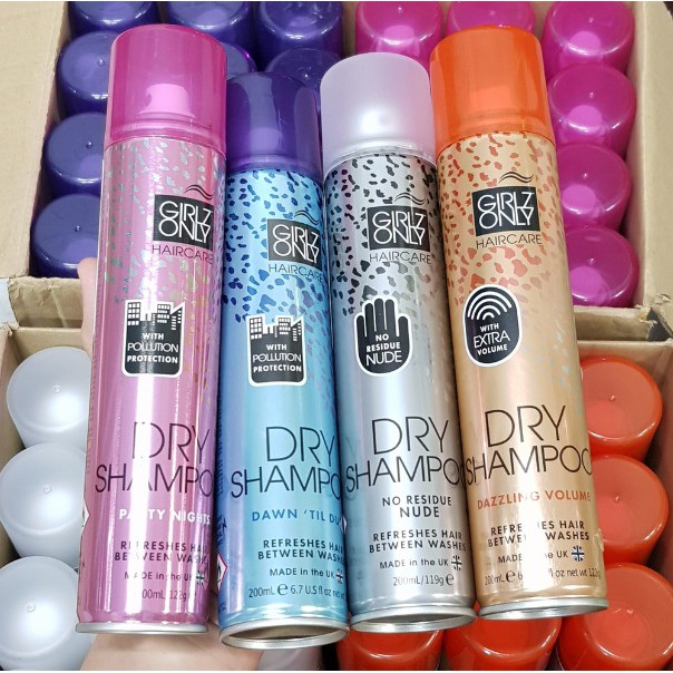 Dầu Gội Khô 5 loại Girlz Only Dry Shampoo 200ml | BigBuy360 - bigbuy360.vn