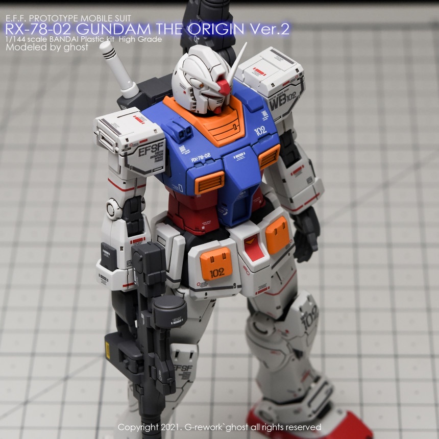 Decal Dán Trang Trí Xe Hơi HG 78 RX-78-02 GTO 2.0 THE ORIGIN VER.2.0 Chất Lượng Cao