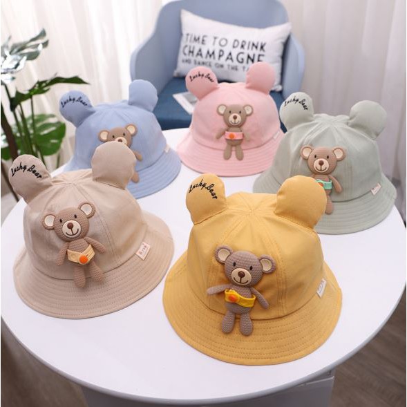 Mũ vành gấu cho Lucky Bear cho bé từ 3-6 tuổi