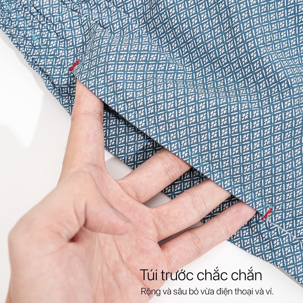 Quần đùi cotton mẫu ngẫu nhiên BAMI HOME quần mặc ngủ mặc nhà có túi mềm mại thoáng mát QNCT2- 003