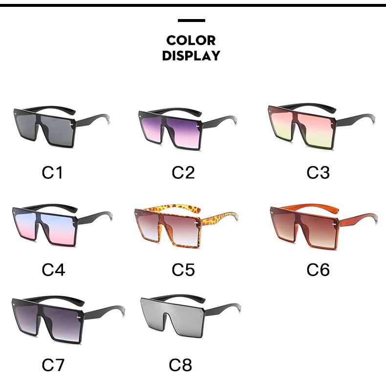 Kính râm cỡ lớn chống tia UV400 phong cách sành điệu cho nữ