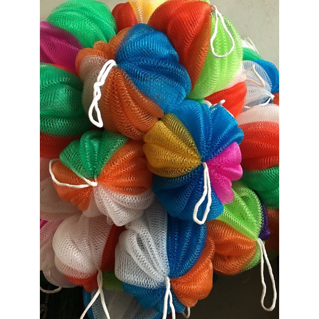 Bông tắm lưới dài,lưới tròn