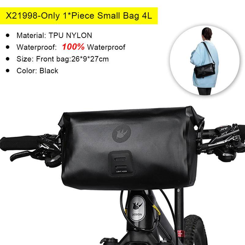 Rhinowalk Túi đựng đồ đa năng chống thấm nước gắn ghi đông xe đạp 4L/ 8L/ 4L + 8L