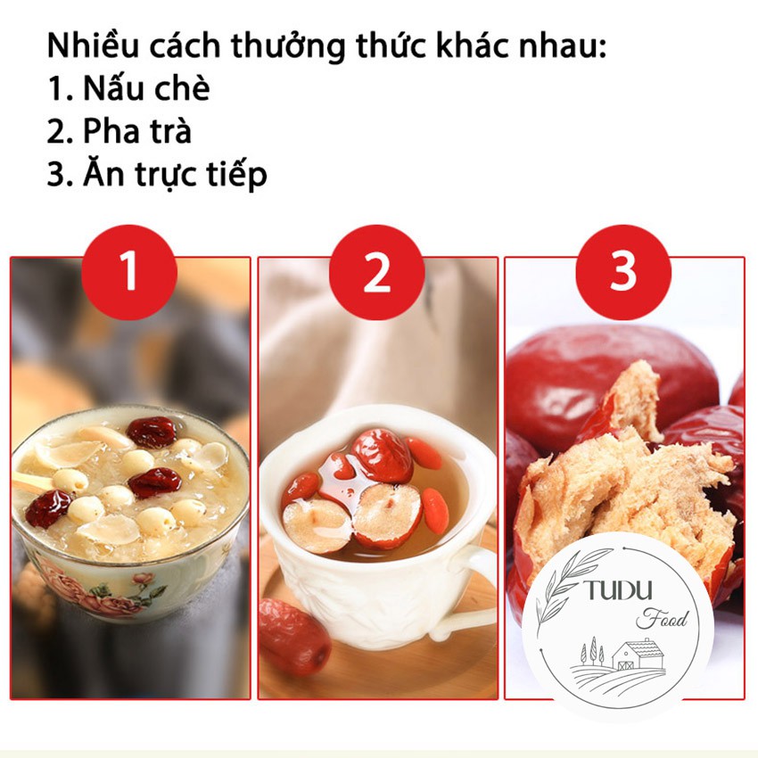 Táo đỏ khô 1kg thượng hạng loại 1, táo tàu chất lượng tốt, bổ dưỡng đóng gói