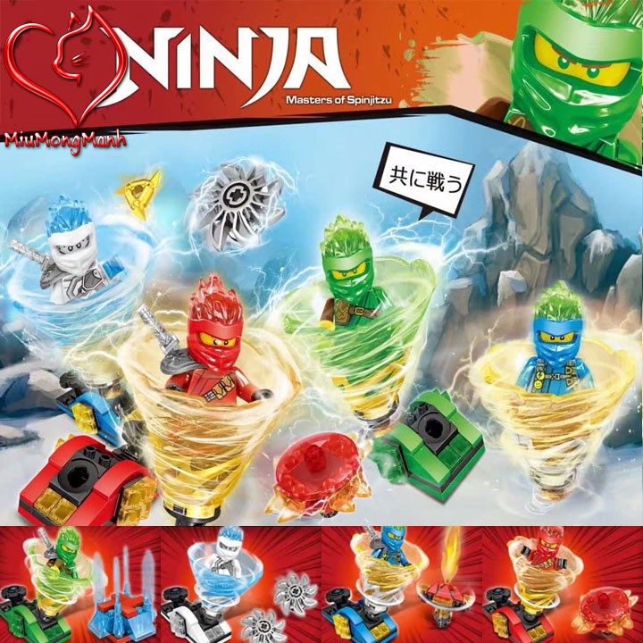 Con Quay Ninja Lốc Xoáy Spinjitsu Slam Ninjago Lego Prck Đồ Chơi Lắp Ráp Xếp Hình