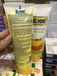 Sữa Rửa Mặt E100 Hạt Nghệ tuýp 100g