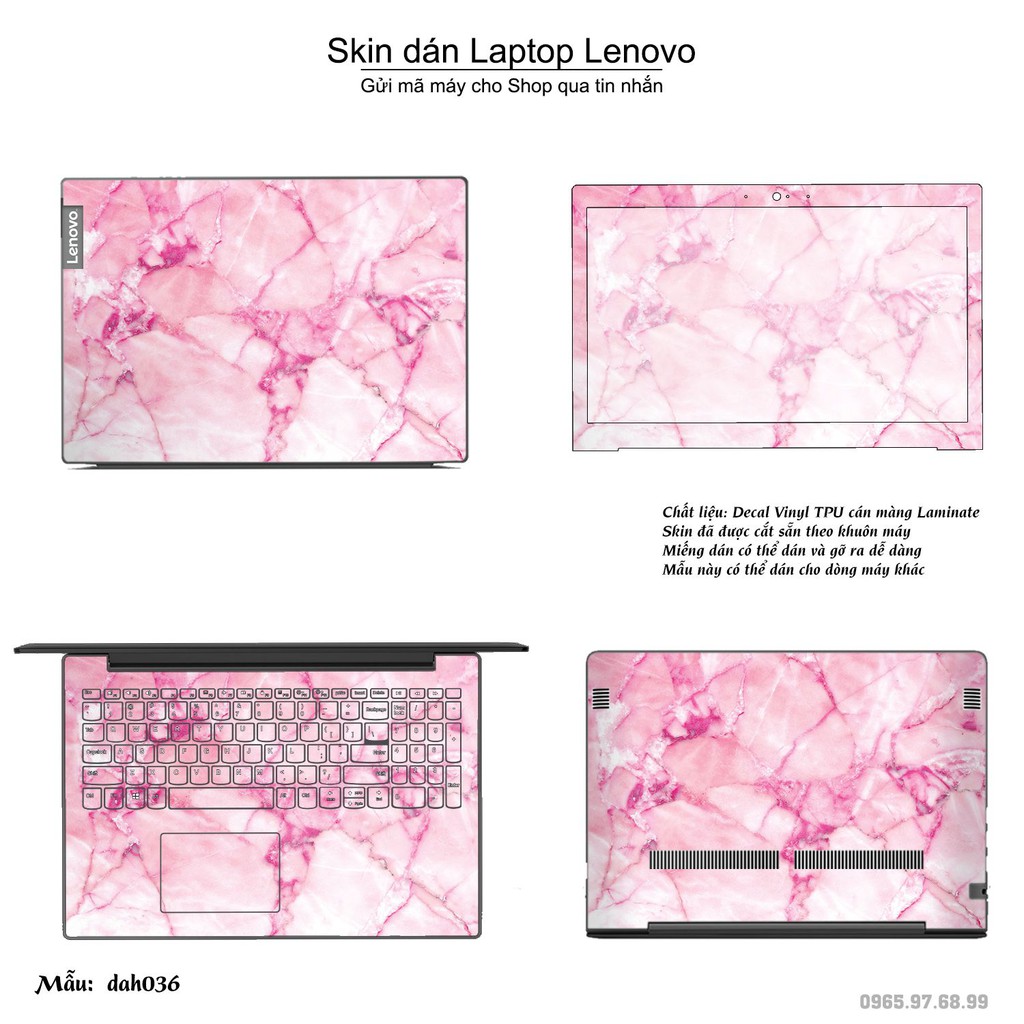 Skin dán Laptop Lenovo in hình vân đá _nhiều mẫu 2 (inbox mã máy cho Shop)
