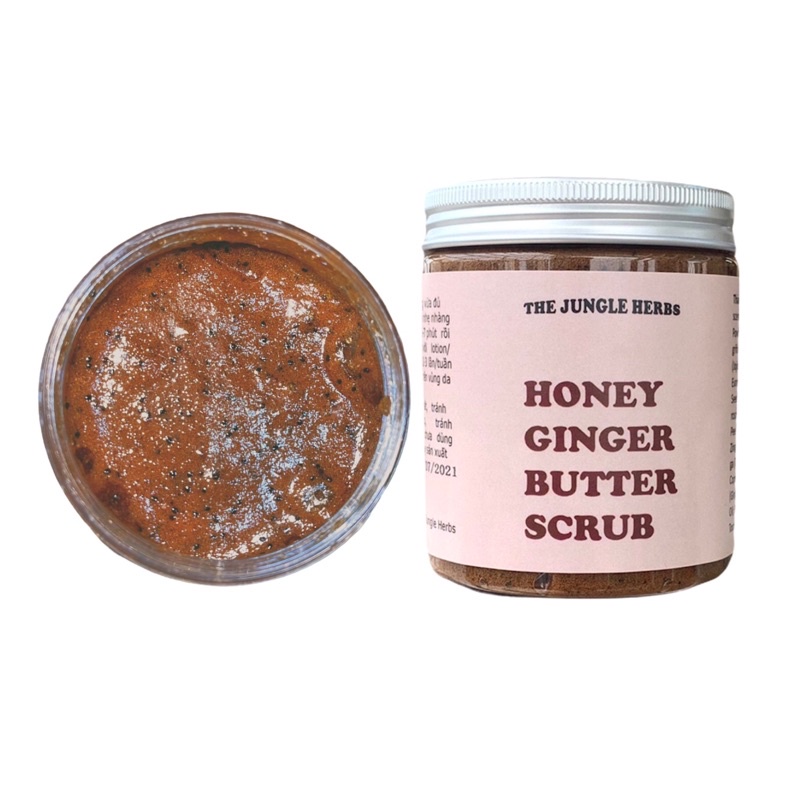 ⚡ FREESHIP⚡ Tẩy tế bào chết Handmade Honey Ginger Butter Scrub bổ sung khoáng chất làm sáng da