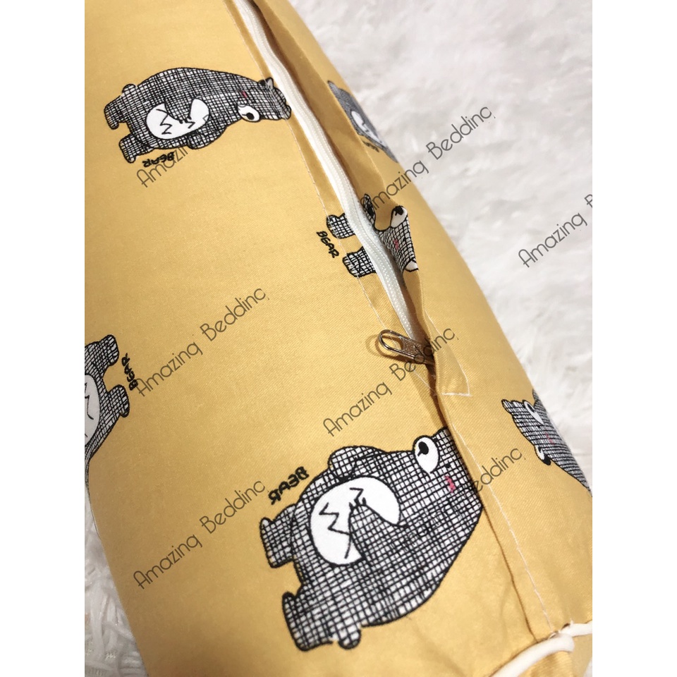 Gối ôm trẻ em vải cotton 100%, bông trắng micro kích thước 20-55cm( được chọn mẫu)