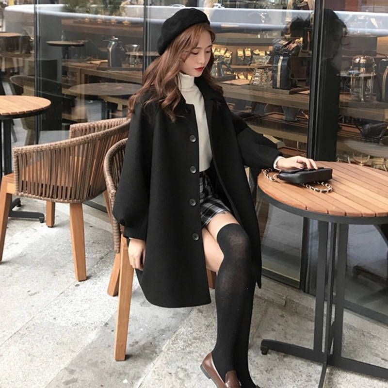 ❌❌ SẴN ĐEN L ❌❌GOM SALE ÁO KHOÁC DẠ 2 MÀU BE - ĐEN SIÊU XINH | BigBuy360 - bigbuy360.vn