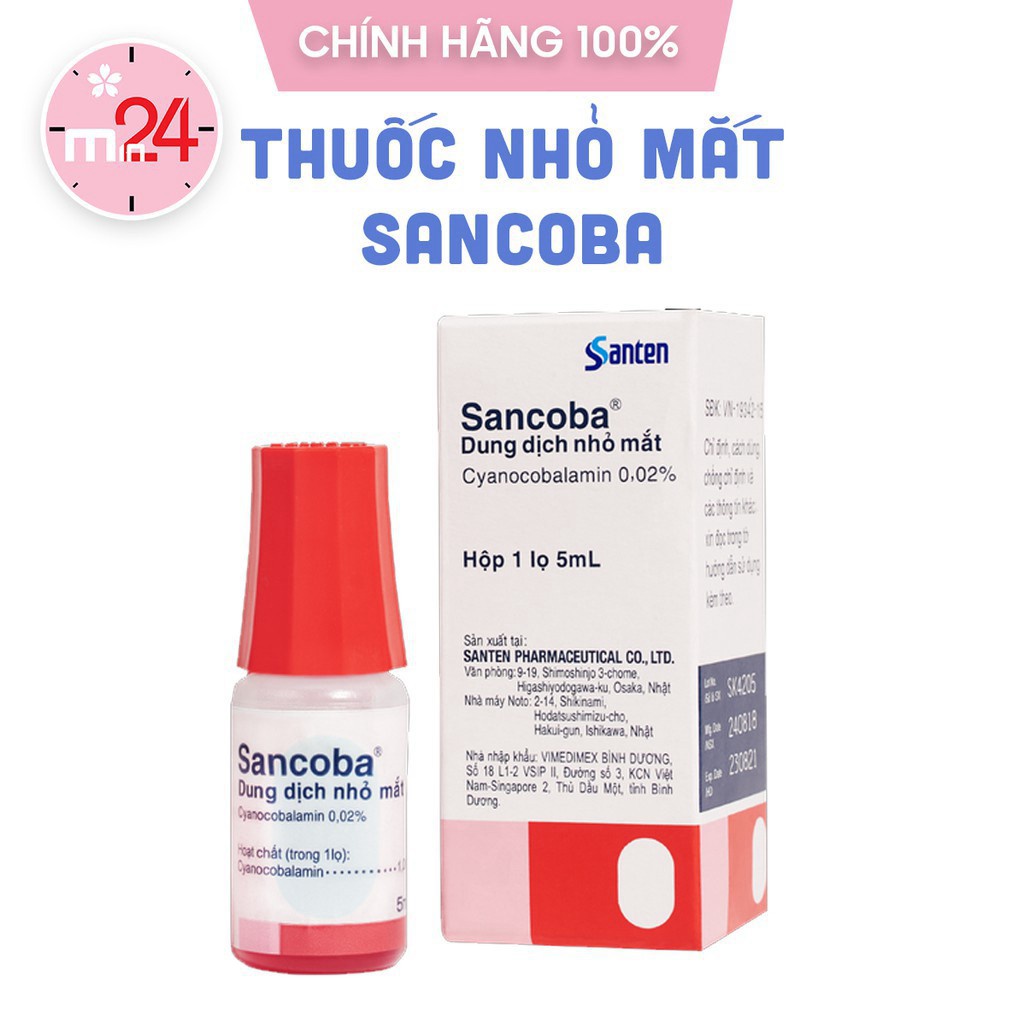 CHÍNH HÃNG NHẬT Nhỏ mắt Sancoba dành cho người cận thị  Cực hot