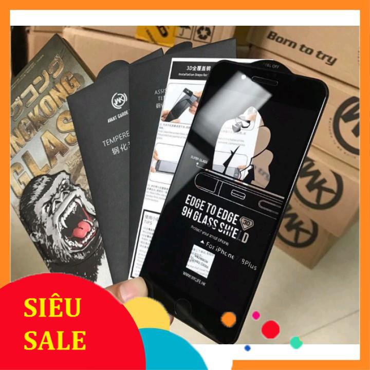 Siêu Kính Cường Lực iPhone WK KingKong Full Màn Hình cho iphone 6 6plus 7 7plus 8 8 plus x xs max xr 11 11pro 11 pro max