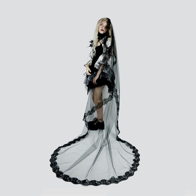 Khăn Voan Trùm Đầu Cô Dâu Viền Ren Độc Đáo