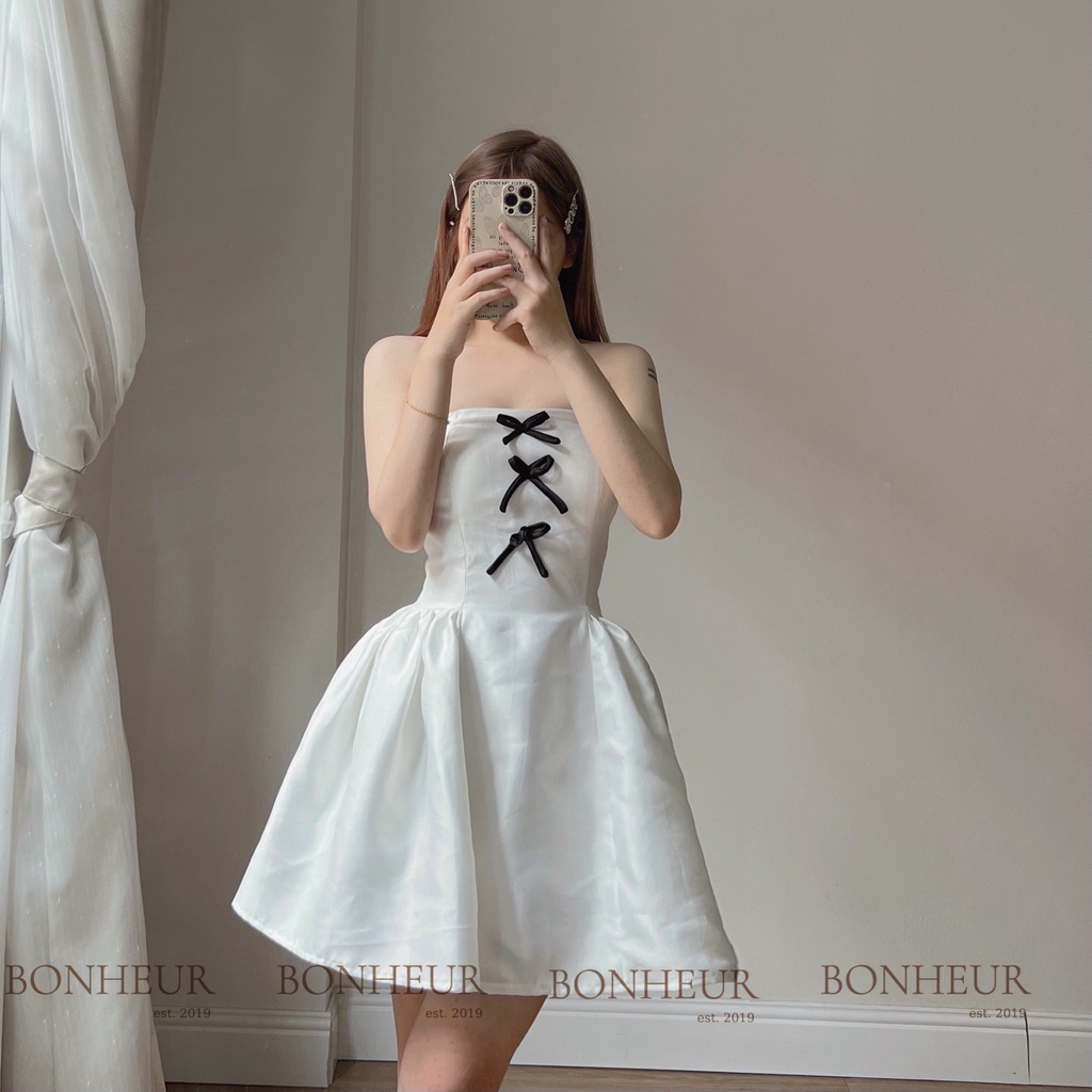 Váy cúp đầm dáng xòe tiểu thư chất Tafta cao cấp kiểu công chúa bồng bềnh Angelic Dress