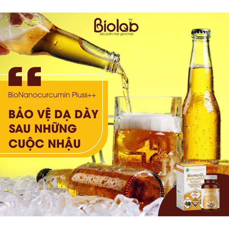 BIONANO CURCUMIN PLUSS++ Giảm viêm loét dạ dày, tá tràng.
