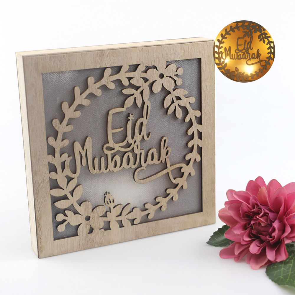 Trang Trí Eid Mubarak Bằng Gỗ Tự Làm Handmade Ramadan Mubarak Trang Trí Đèn Lồng Kareem Món Quà Trang Trí Tiệc Hồi Giáo