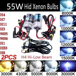 Bóng Đèn Xenon 55w H7 H11 9005 9006 H4 Hi-Low 5000k 6000k 8000k 10000k 12000k 30000k