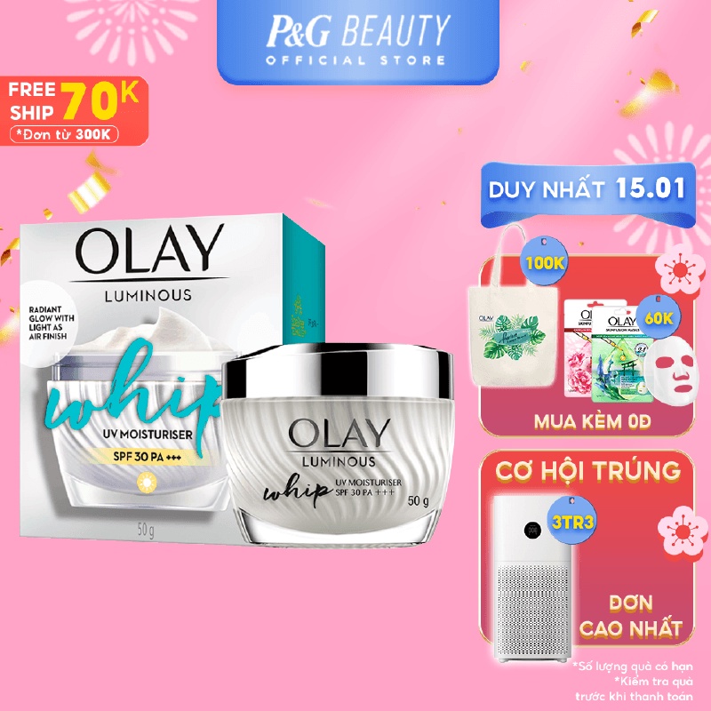 Kem Dưỡng Trắng Da Olay Luminous Chống tia UV 50g (Phiên bản mới)