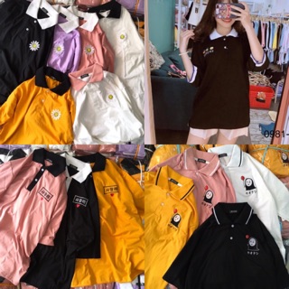 Áo thun cổ bẻ Oversize (100% ảnh thật)