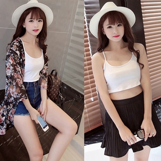 Áo Hai Dây Màu Trắng Gợi Cảm Thời Trang Hàn Quốc