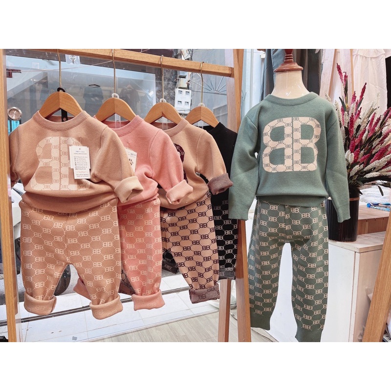 Bộ len cổ tròn mã 1 8-18kg