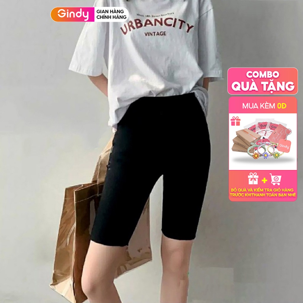 Quần legging lửng GINDY co giãn 4 chiều thời trang xuân hè 2022 Q6154